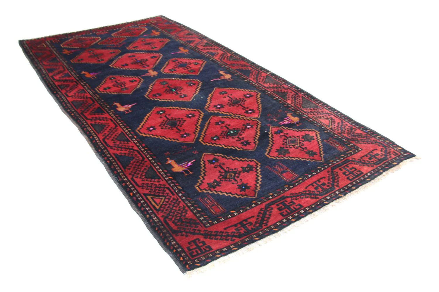 Belutsch Teppich 296 x 150 cm - blau - Image 2