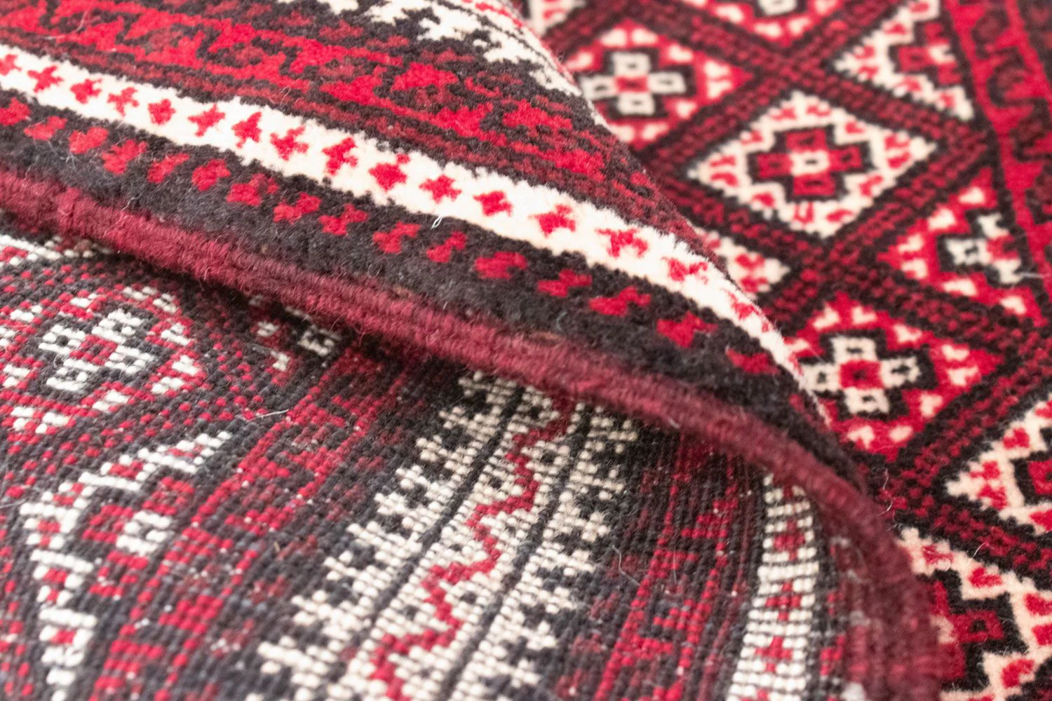 Belutsch Teppich 83 x 68 cm - rot - Image 4