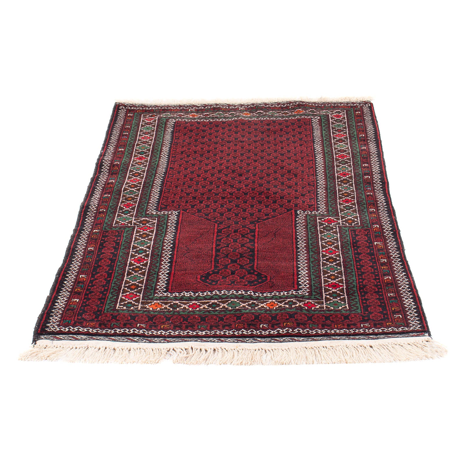 Belutsch Teppich - Gebetsteppich - 145 x 88 cm - rot - Image 5