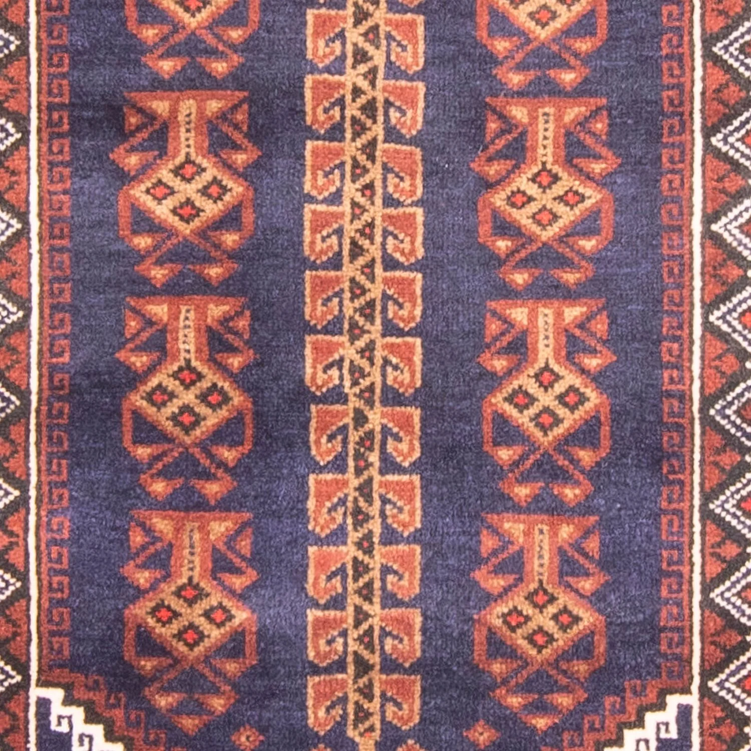Belutsch Teppich - Gebetsteppich - 147 x 92 cm - blau - Image 2