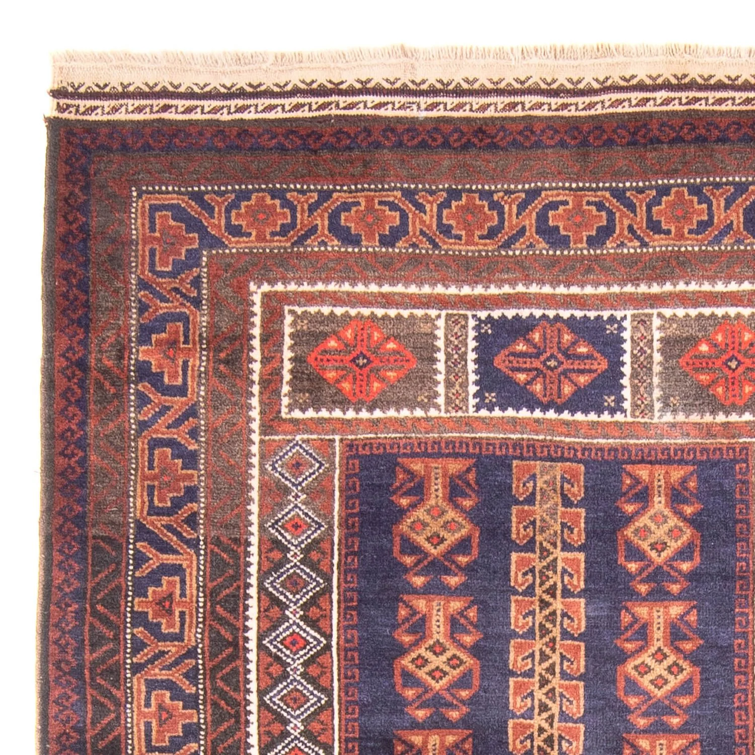 Belutsch Teppich - Gebetsteppich - 147 x 92 cm - blau - Image 3