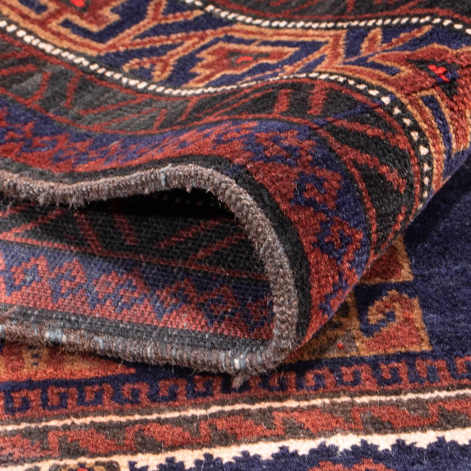 Belutsch Teppich - Gebetsteppich - 147 x 92 cm - blau - Image 4