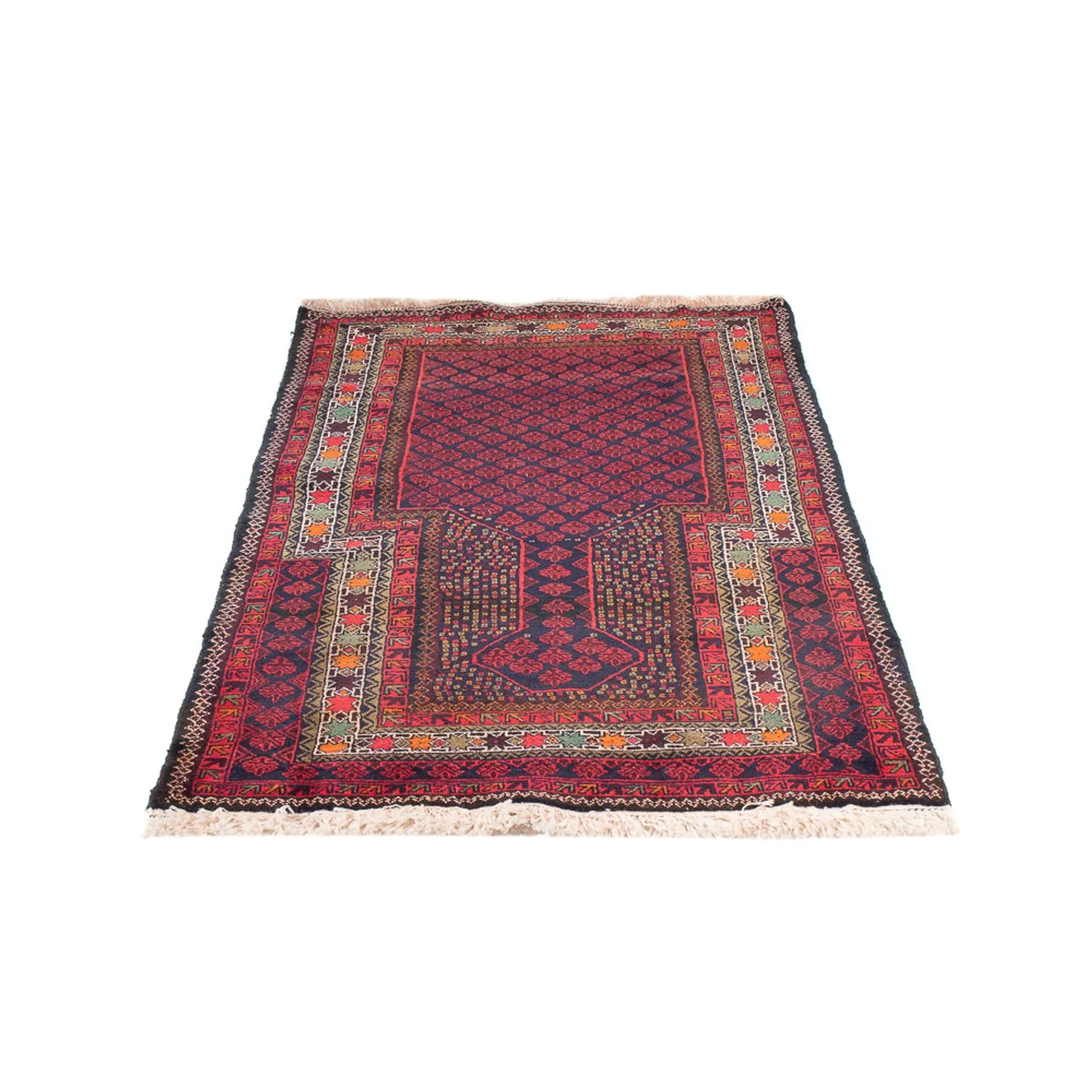 Belutsch Teppich quadratisch - 200 x 200 cm - dunkelrot - Image 5