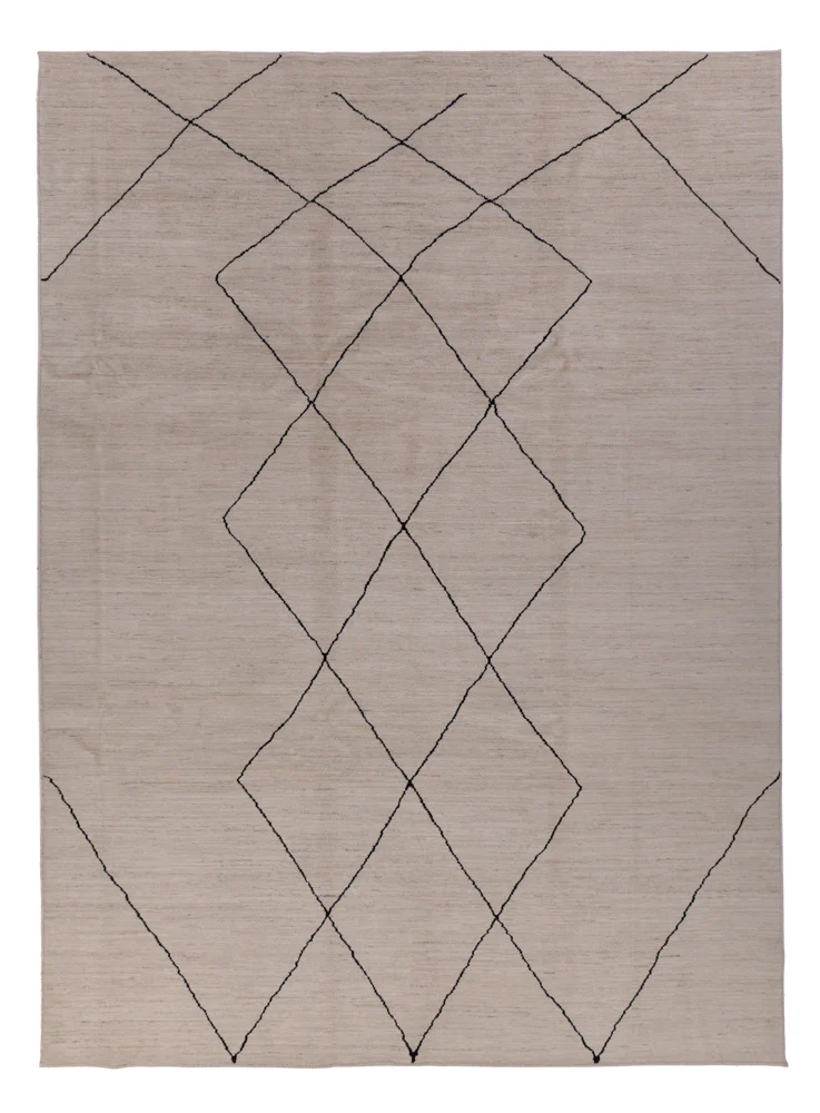 Berber Teppich 345x247cm - Wollteppich
