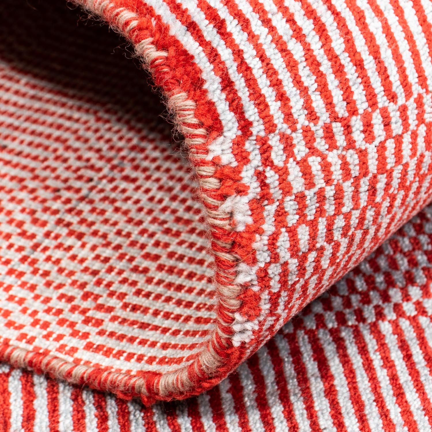 Designer Teppich 201 x 142 cm - rot - Image 4