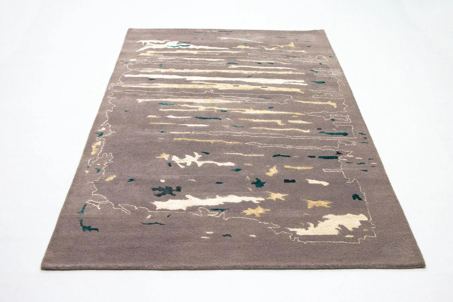 Designer Teppich 243 x 153 cm Wohnzimmer Teppich - Image 5