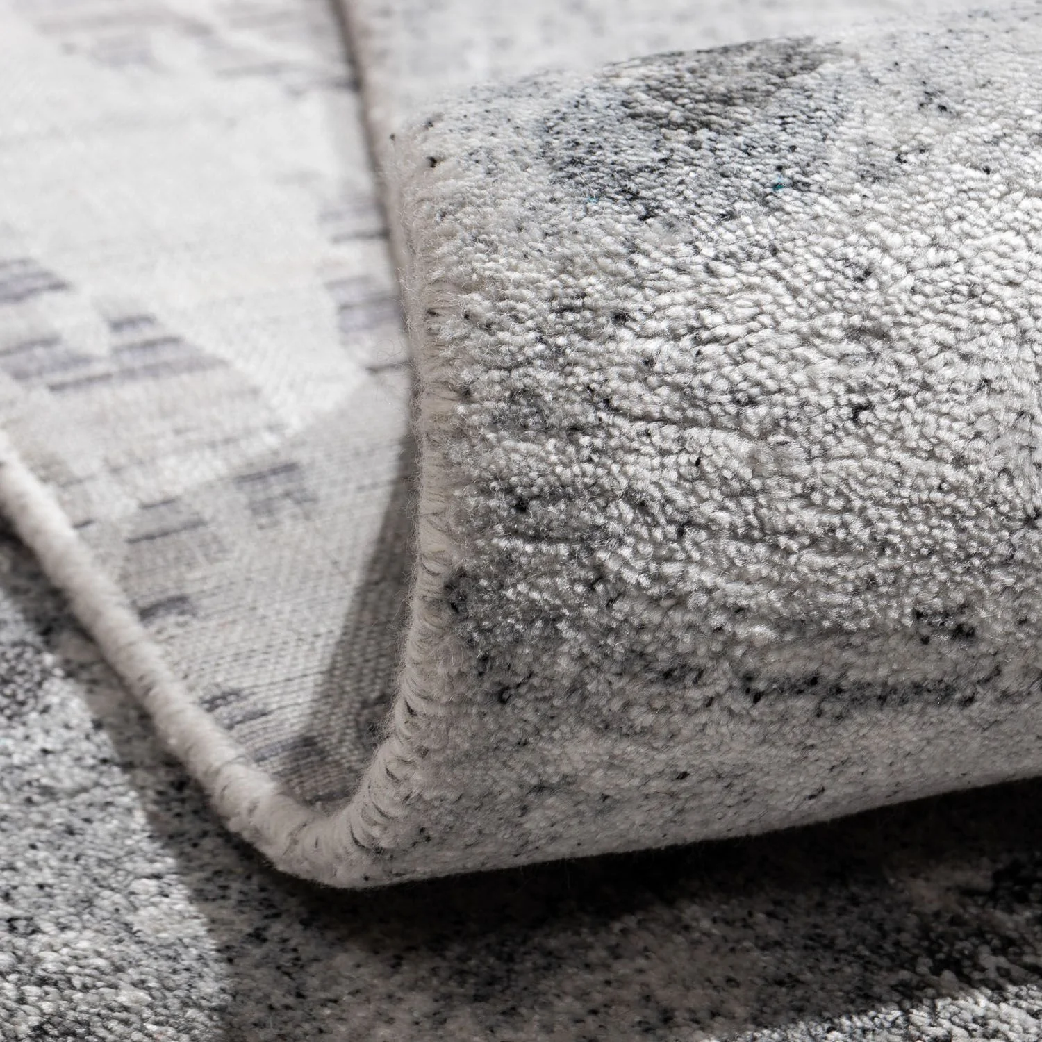 Designer Teppich 300 x 200 cm - silber - Image 4