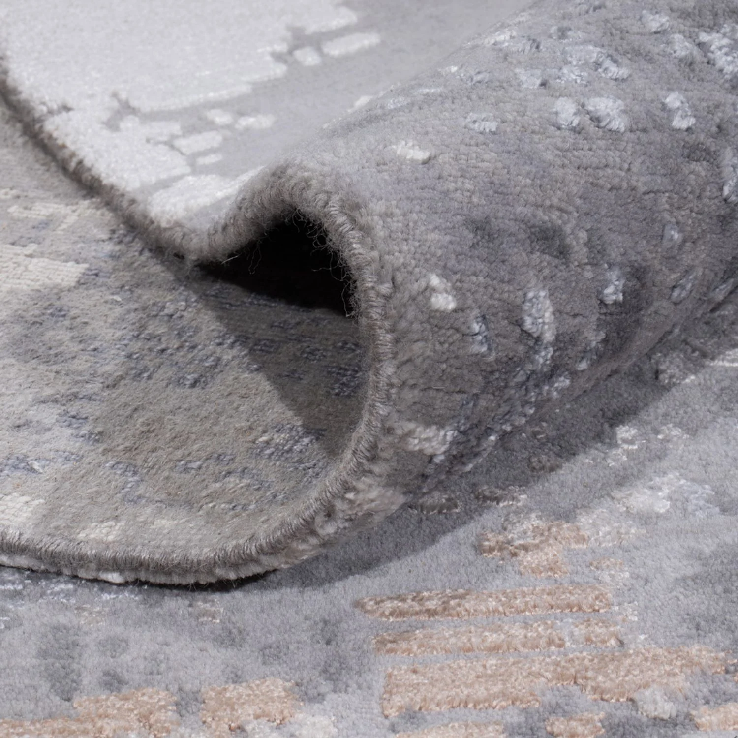 Designer Teppich - 353 x 250 cm - hellgrau - Image 4