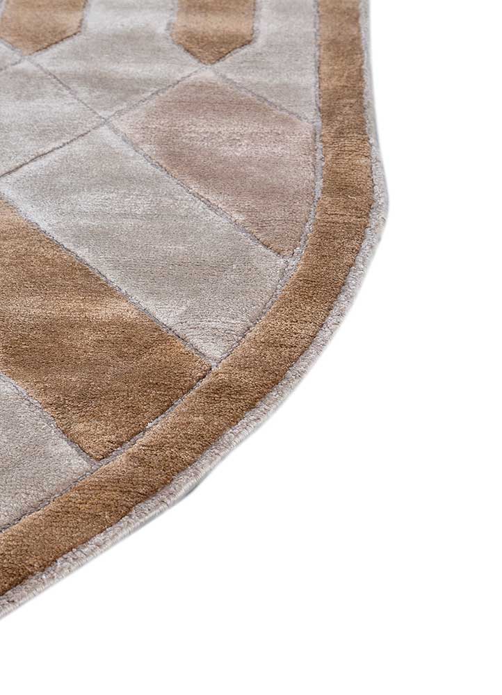 Designer Teppich oval - 270 x 180 cm - braun - Image 3