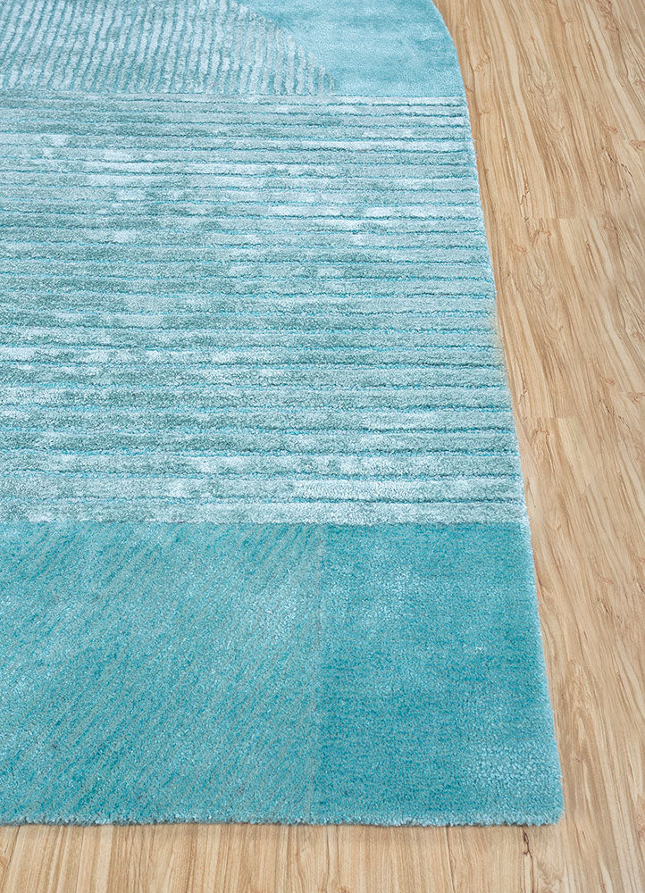 Designer Teppich sonderform - 210 x 150 cm - türkis - Image 3