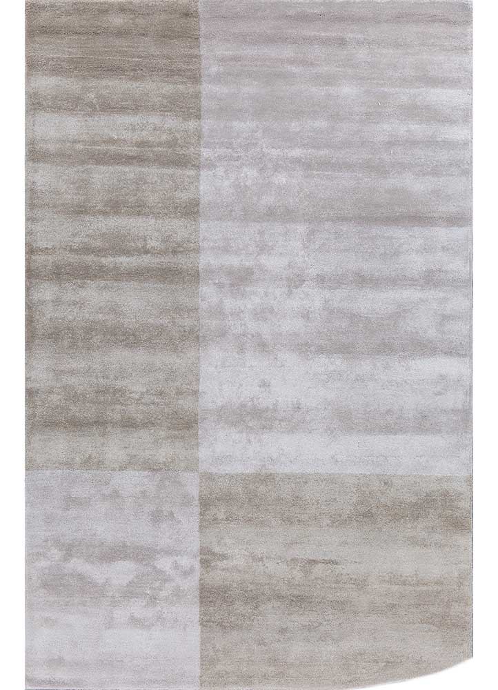 Designer Teppich sonderform - 240 x 150 cm - hellgrau