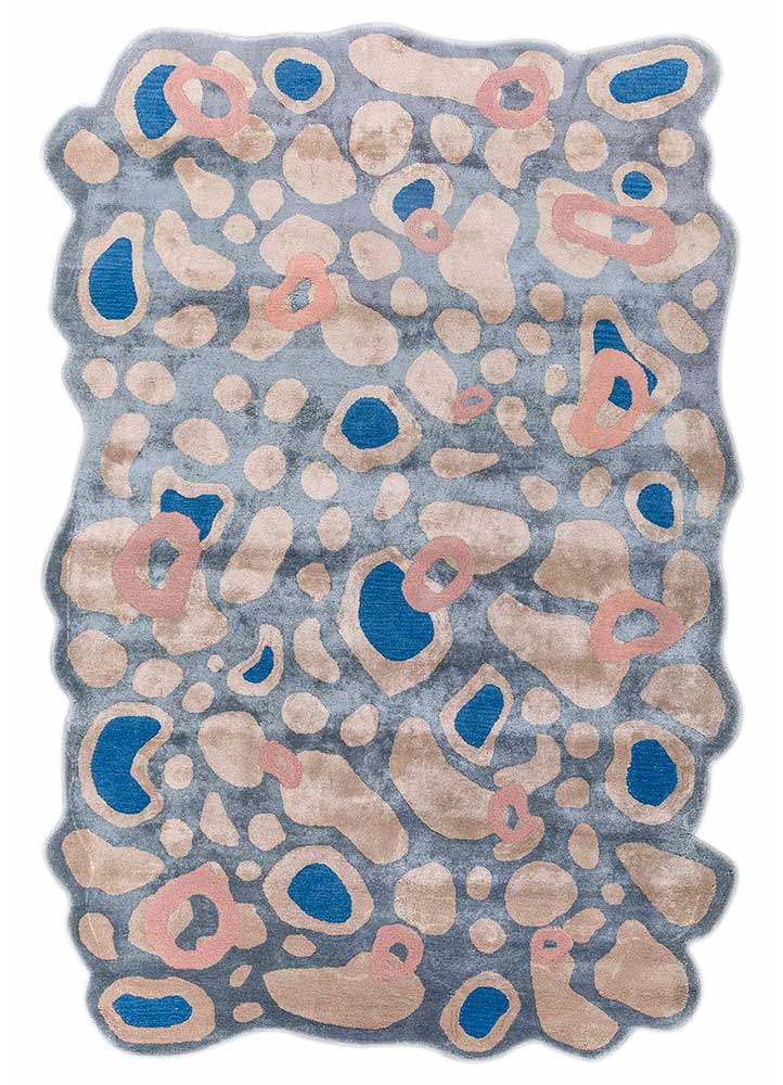 Designer Teppich sonderform - 270 x 180 cm - blau - Image 5