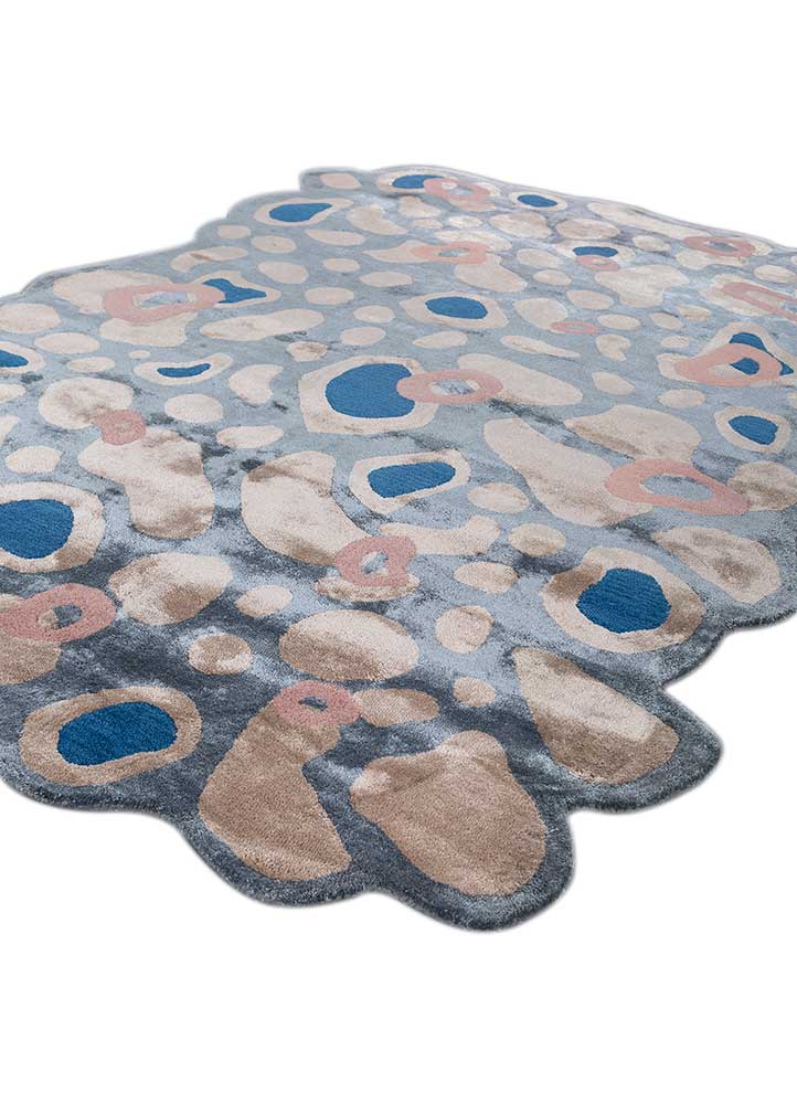Designer Teppich sonderform - 270 x 180 cm - blau - Image 6