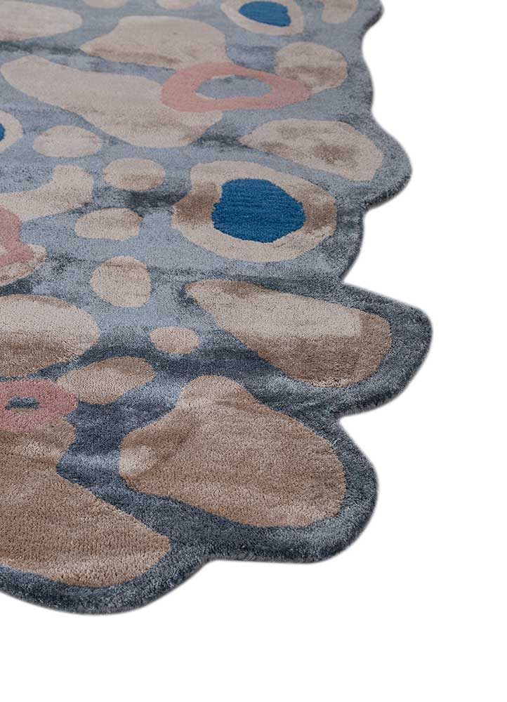 Designer Teppich sonderform - 270 x 180 cm - blau - Image 7
