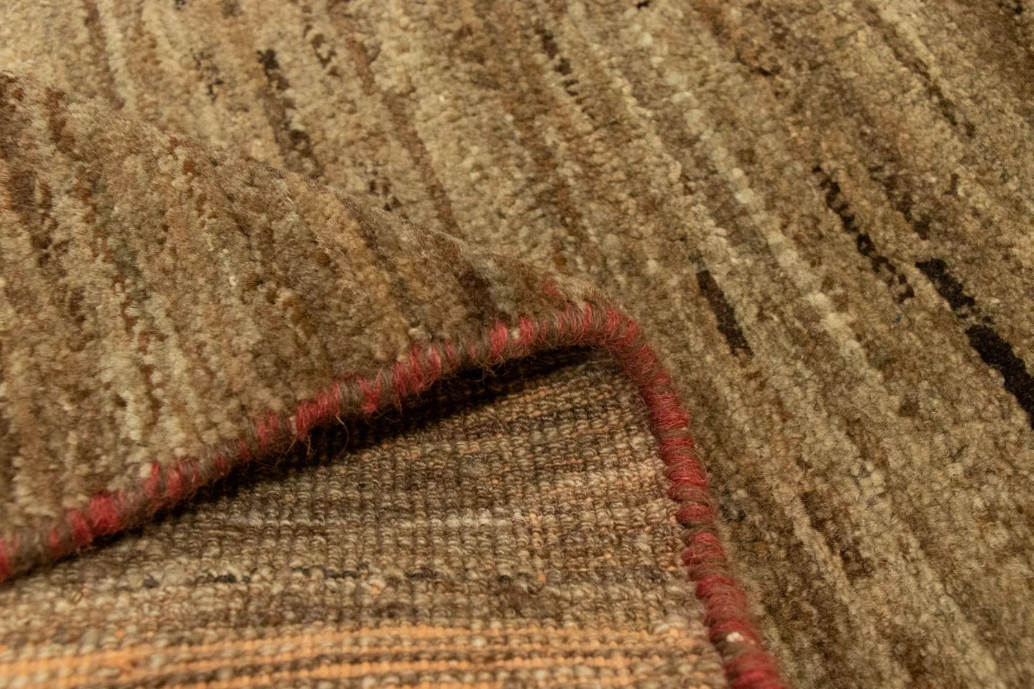 Gabbeh Teppich - Indus 113 x 78 cm - dunkelbraun - Image 4