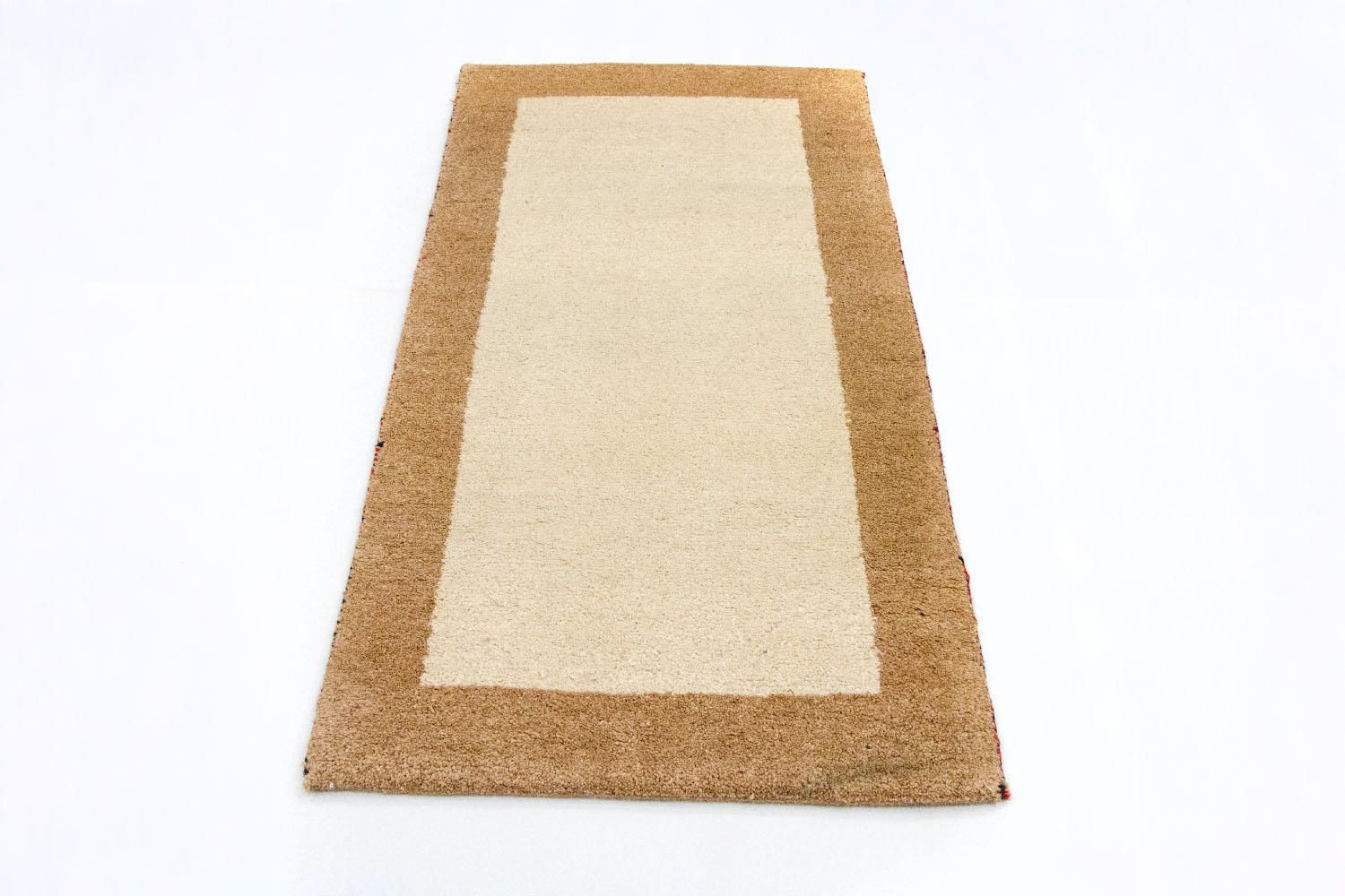 Gabbeh Teppich - Indus 132 x 68 cm - beige - Image 5