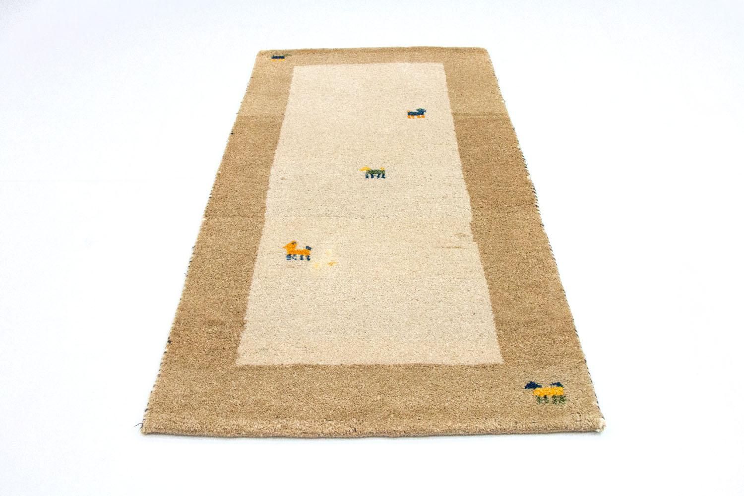 Gabbeh Teppich - Indus 140 x 70 cm - beige - Image 2