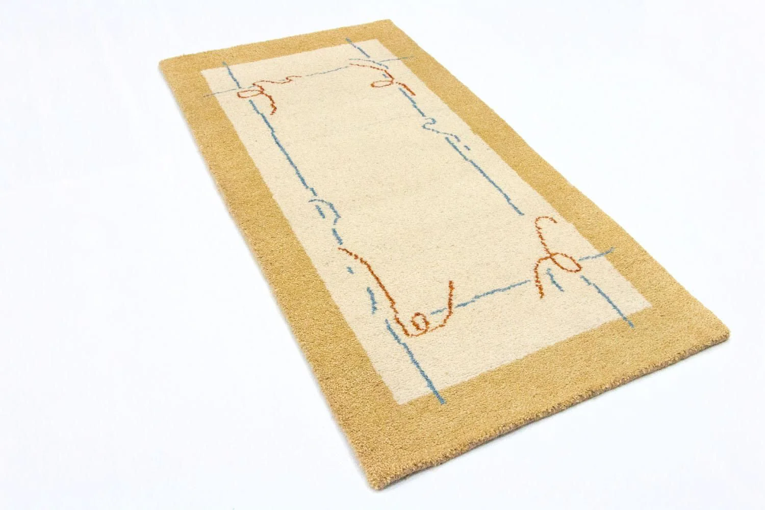 Gabbeh Teppich - Indus 140 x 70 cm - beige - Image 3