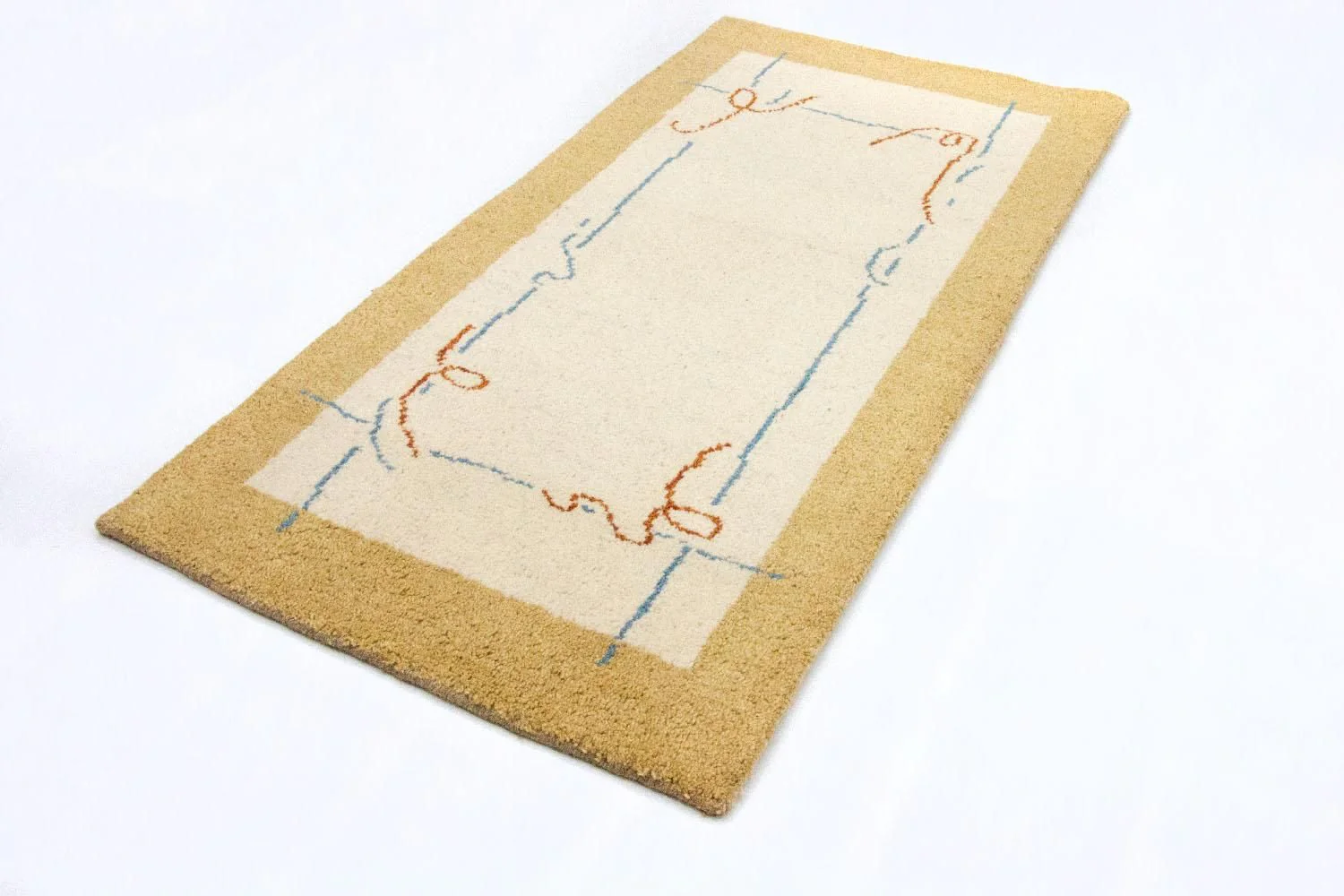 Gabbeh Teppich - Indus 140 x 70 cm - beige - Image 4