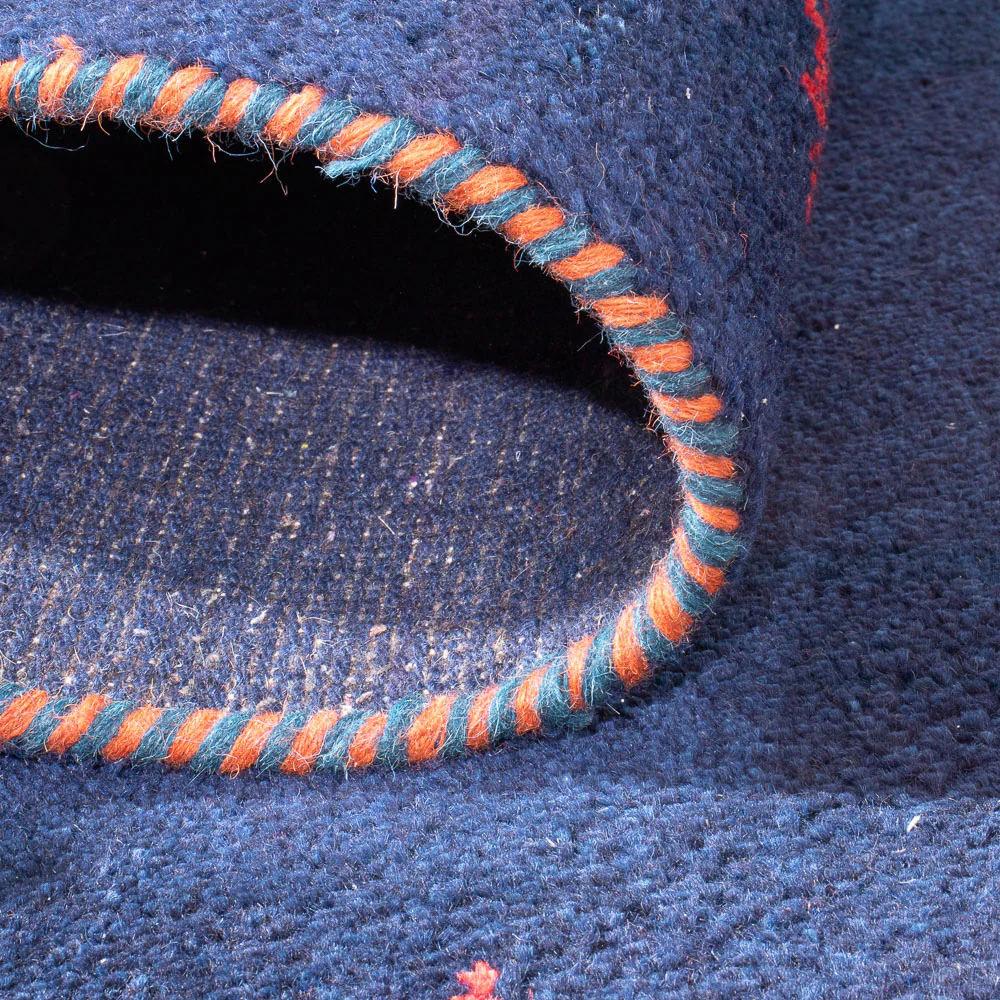 Gabbeh Teppich - Indus - 180 x 120 cm - dunkelblau - Image 4