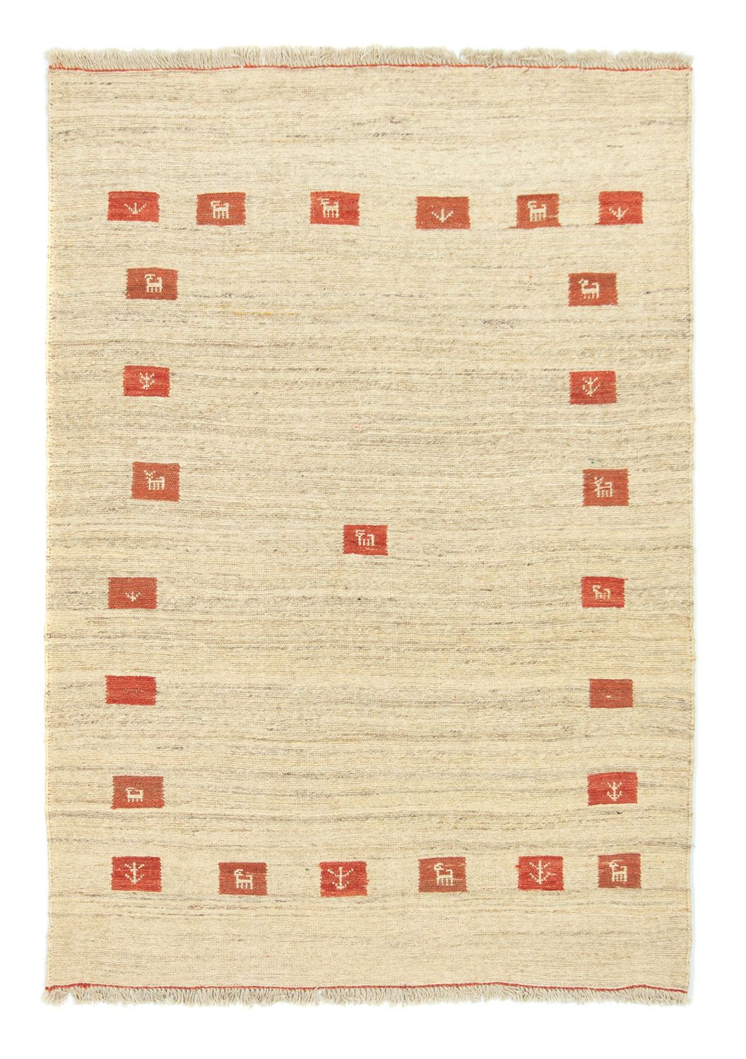 Gabbeh Teppich Indus 180x120cm - Wollteppich
