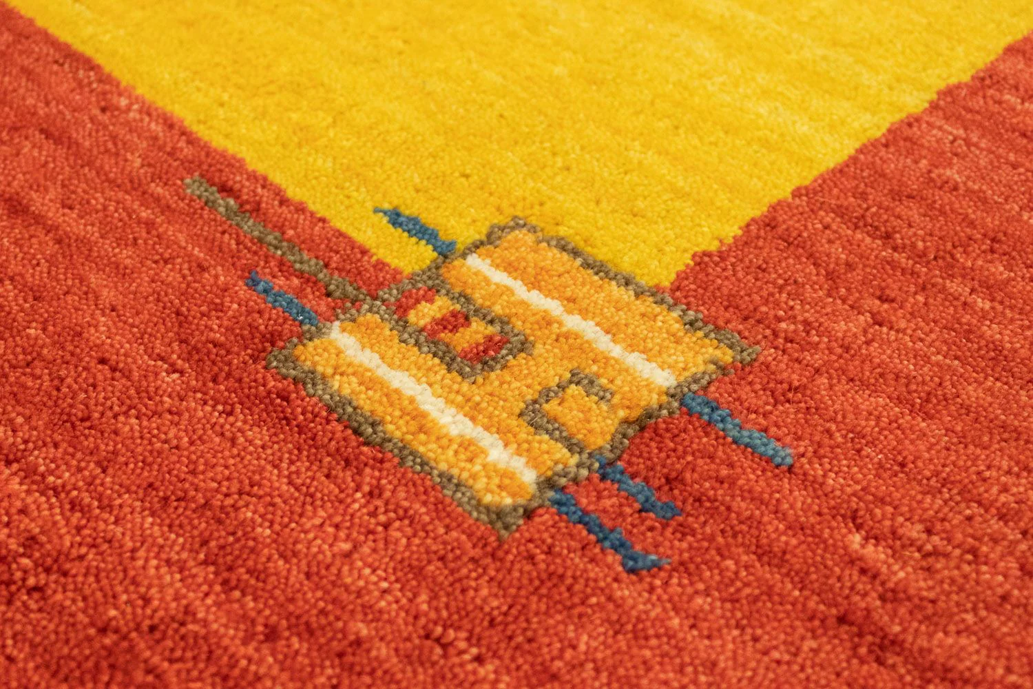 Gabbeh Teppich - Indus 180 x 120 cm - gold - Image 3