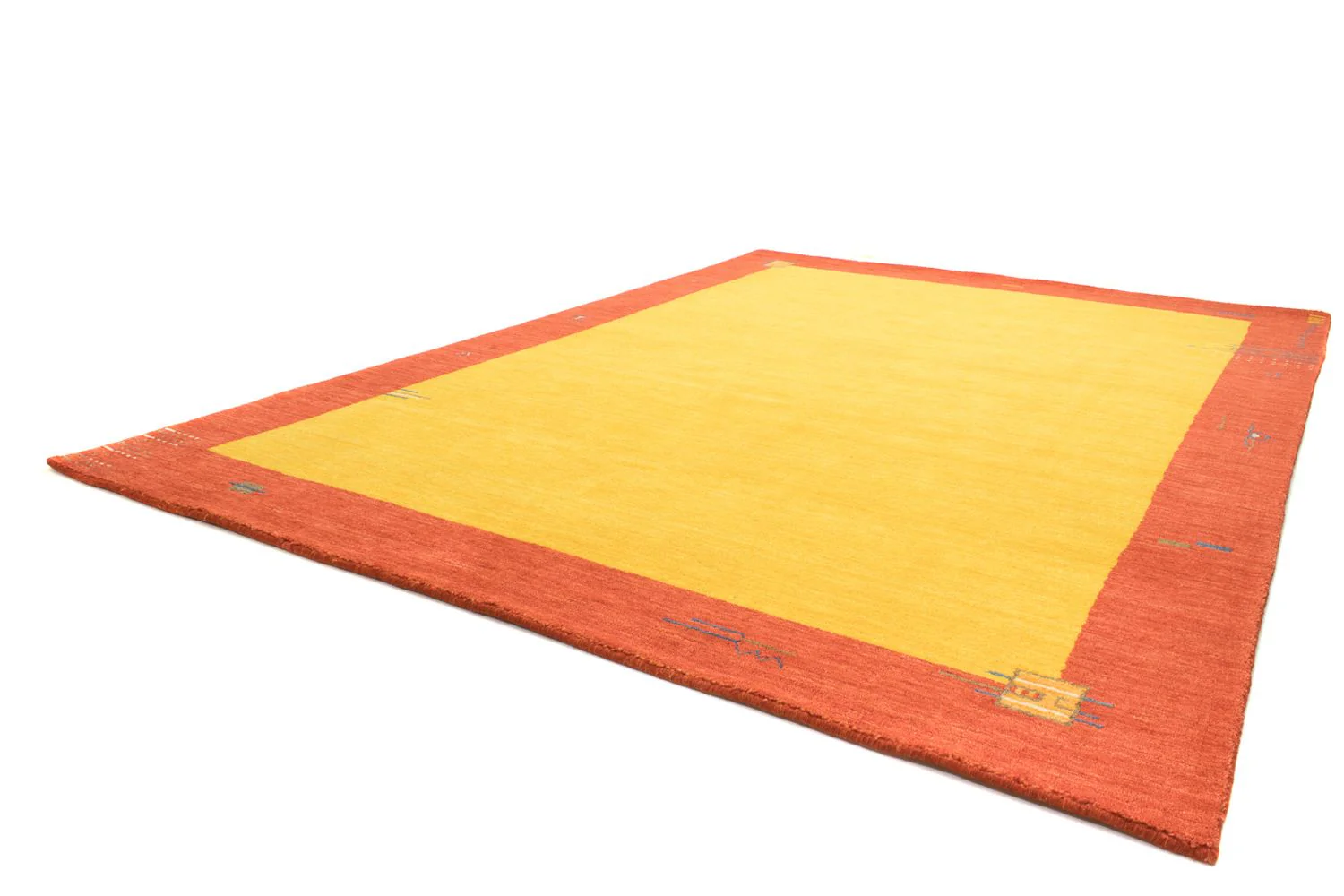 Gabbeh Teppich - Indus 180 x 120 cm - gold - Image 6