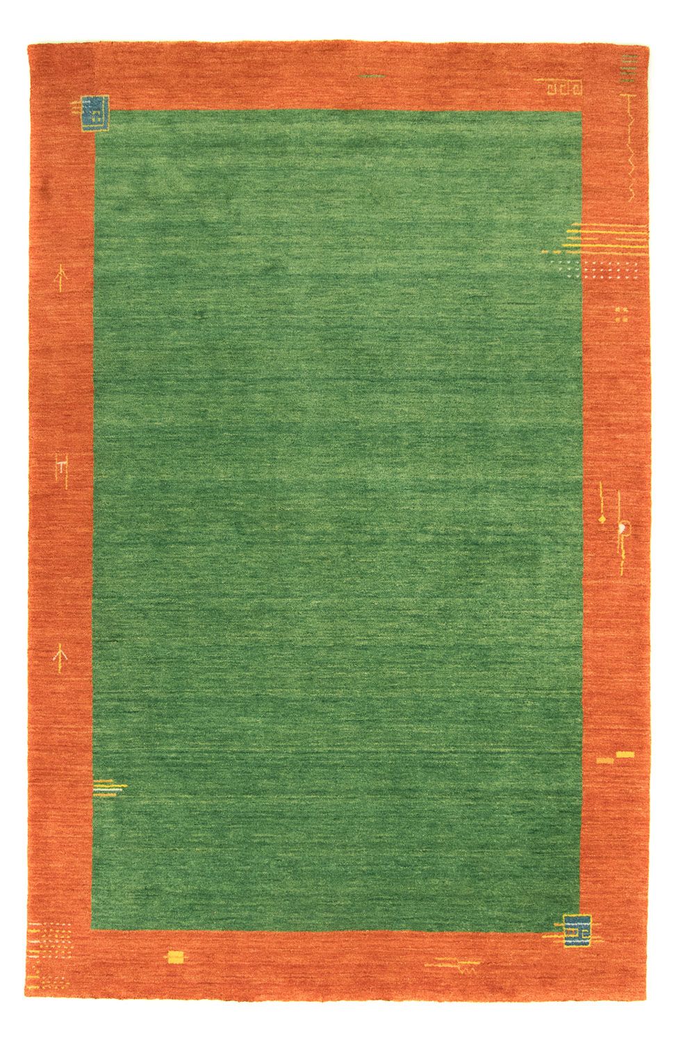 Gabbeh Teppich - Indus 180 x 120 cm - grün
