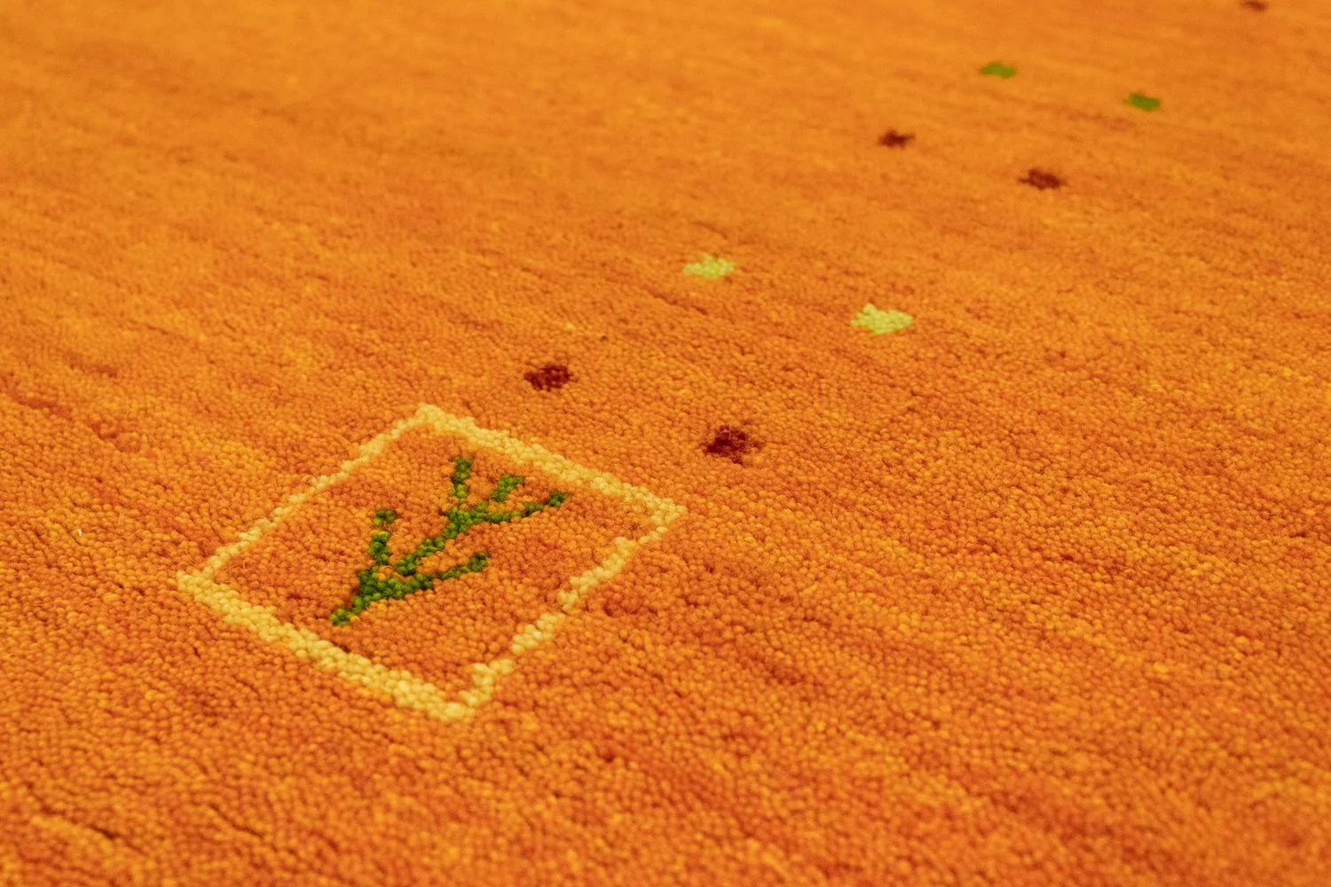 Gabbeh Teppich - Indus 200 x 200 cm - orange - Image 3
