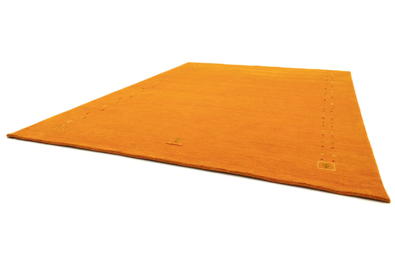Gabbeh Teppich - Indus 200 x 200 cm - orange - Image 6