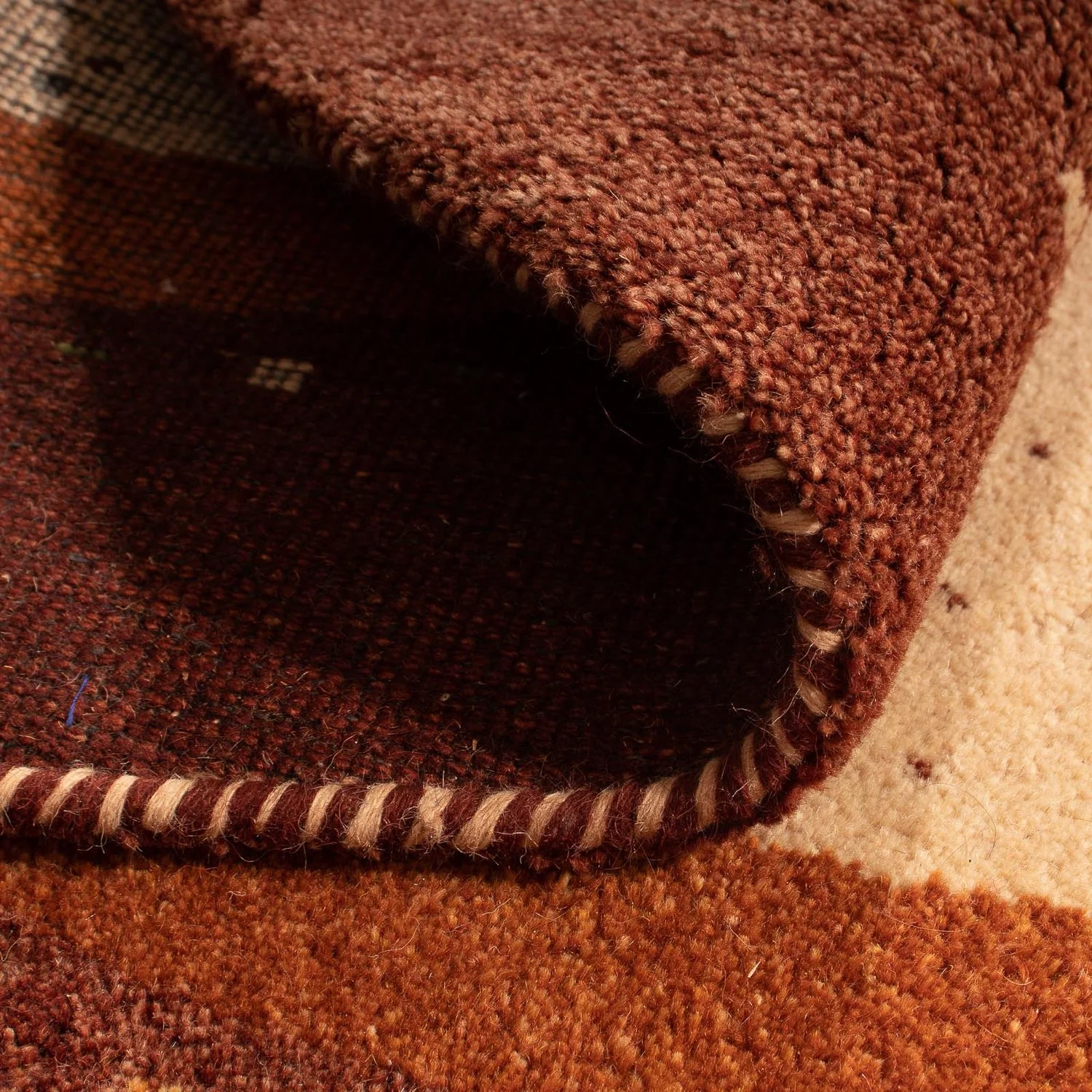 Gabbeh Teppich - Indus 200 x 200 cm - beige - Image 4