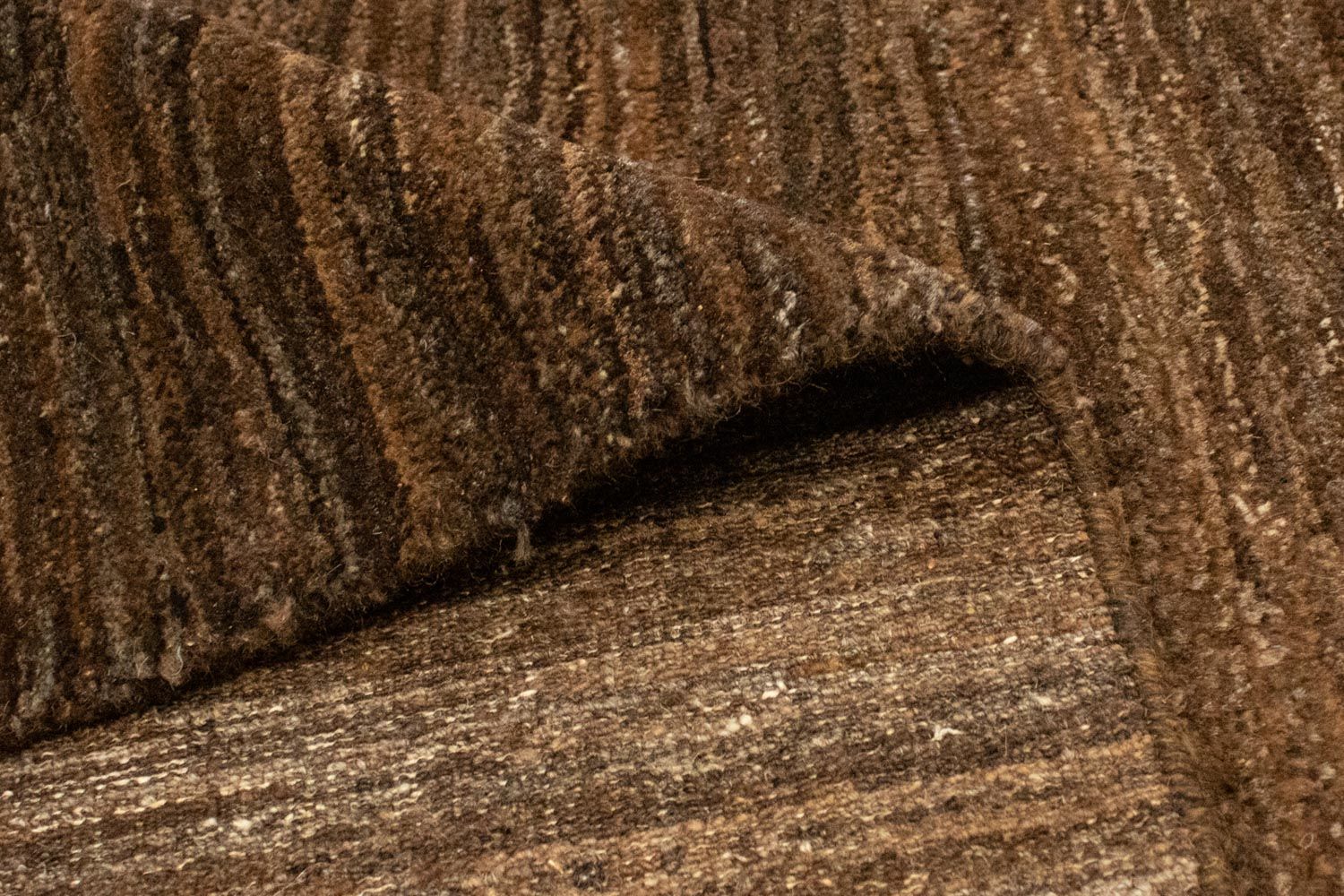 Gabbeh Teppich - Indus 245 x 170 cm - dunkelbraun - Image 4