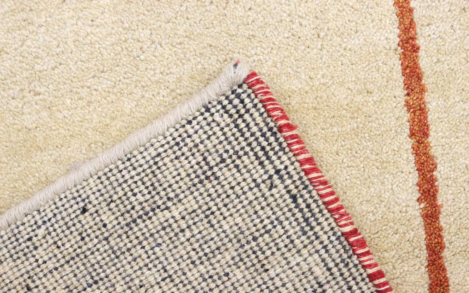 Gabbeh Teppich - Indus 298 x 80 cm - beige - Image 4
