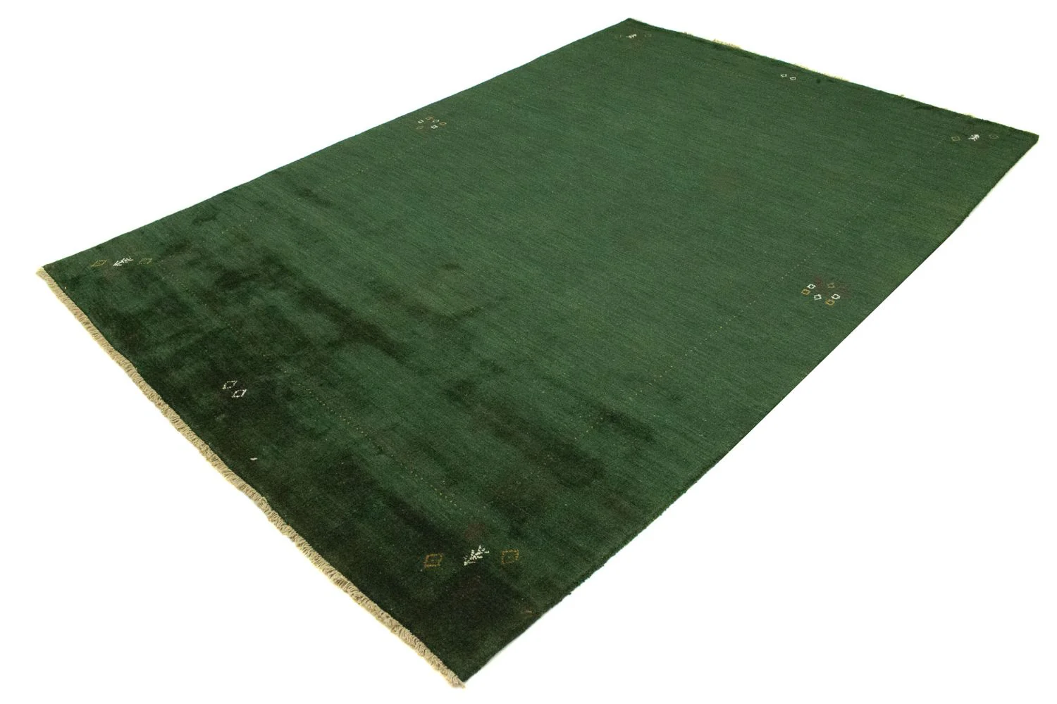 Gabbeh Teppich - Indus 300 x 200 cm - dunkelgrün - Image 5