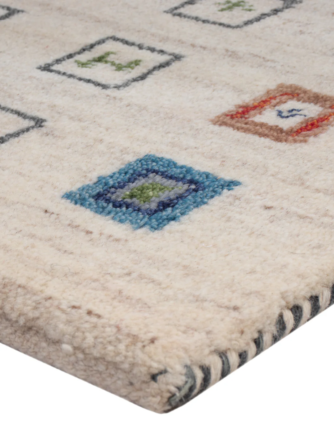Gabbeh Teppich Indus 90x60cm - Wollteppich - Image 4