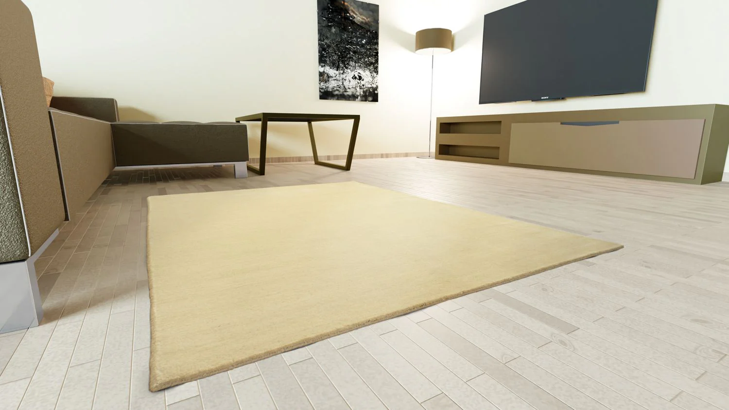 Gabbeh Teppich - Indus 90 x 60 cm - beige - Image 2