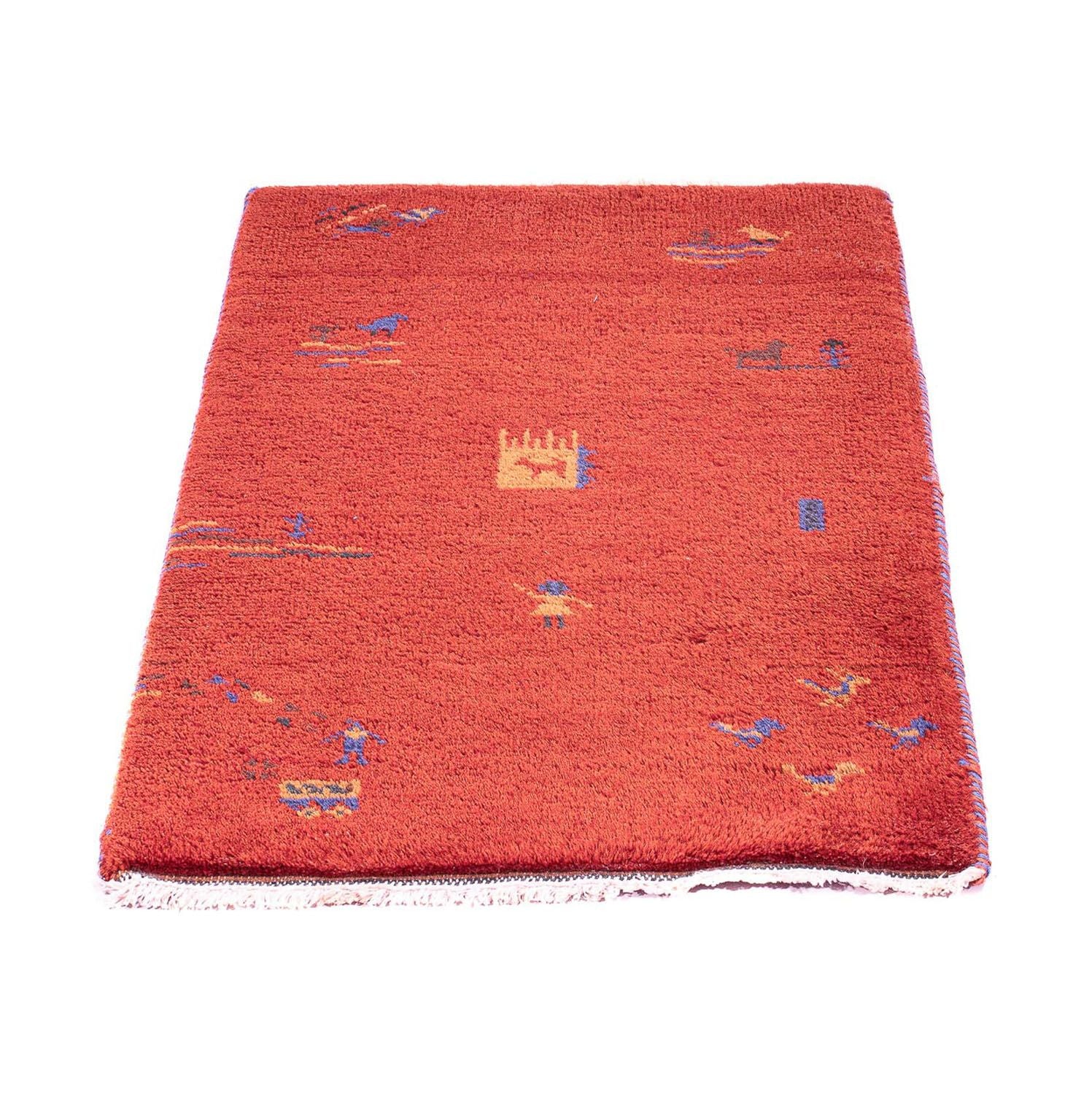 Gabbeh Teppich - Indus 90 x 60 cm - rot - Image 5