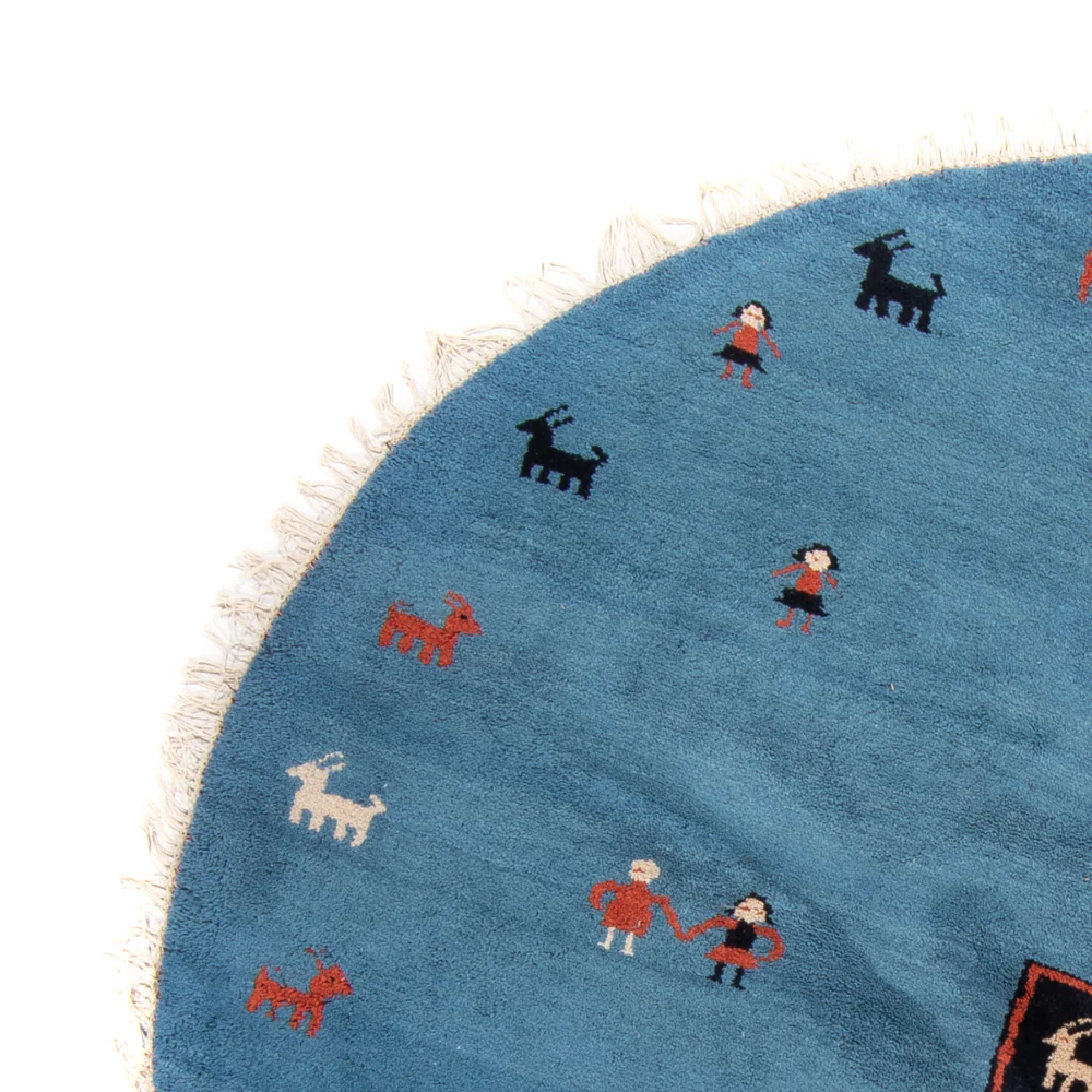 Gabbeh Teppich Indus 195x195cm - Wollteppich - Image 3