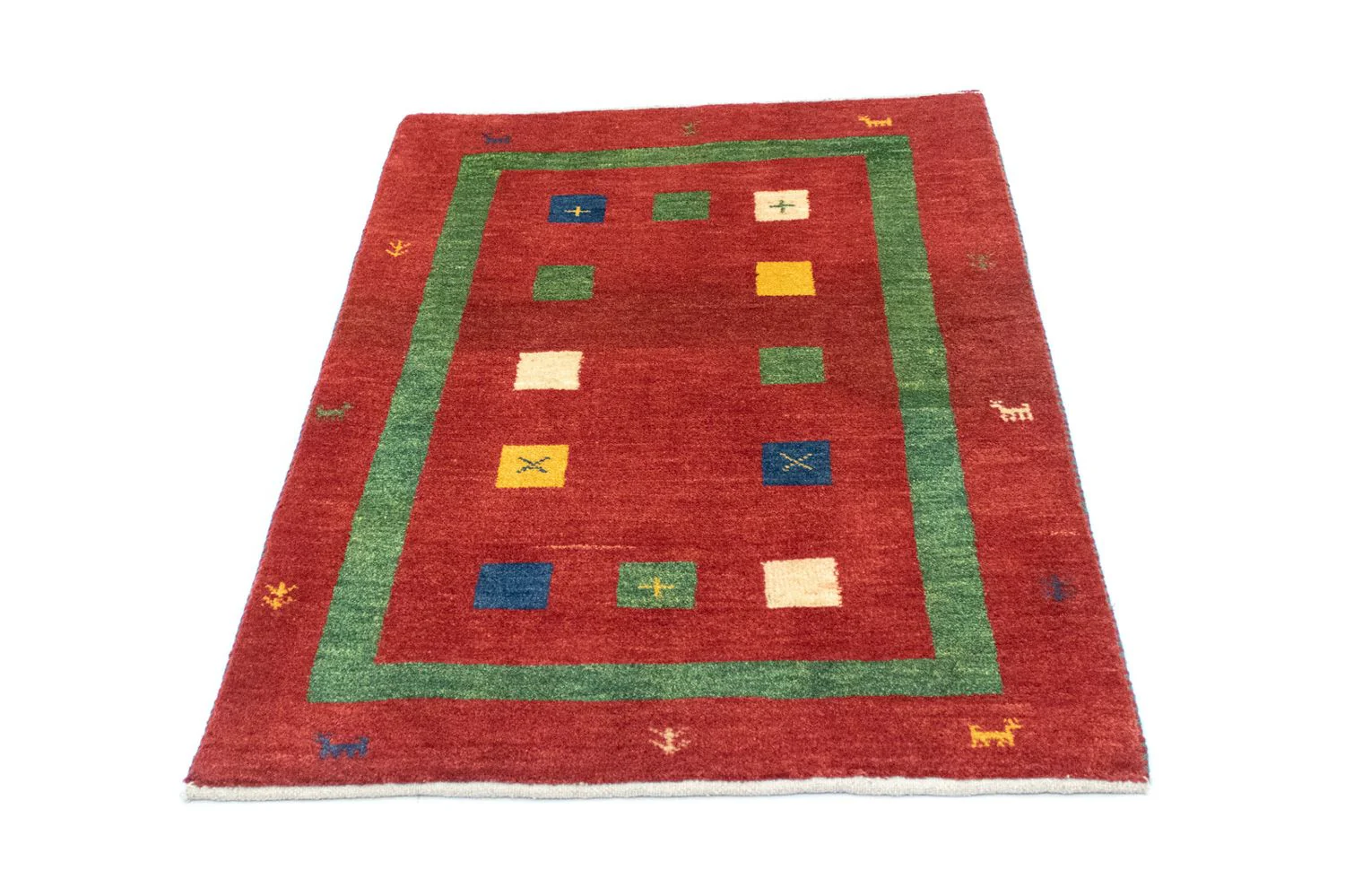 Gabbeh Teppich - Kaschkuli Perser 120 x 82 cm - orange - Image 4