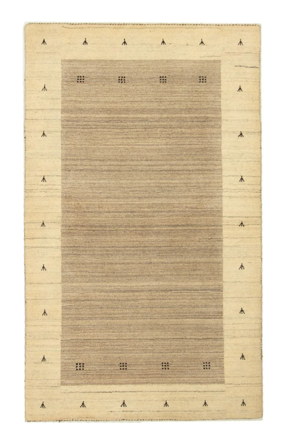Gabbeh Teppich - Loribaft Indus 160 x 90 cm - beige