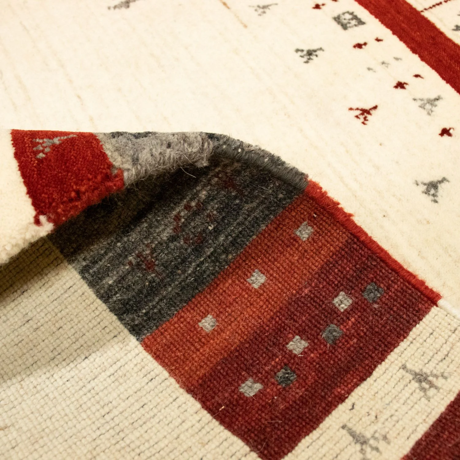 Gabbeh Teppich - Loribaft Indus 161 x 92 cm - beige - Image 2