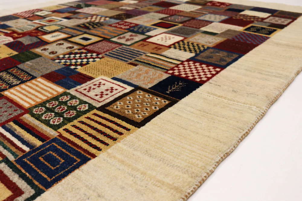 Gabbeh Teppich - Loribaft Indus - 197 x 142 cm - mehrfarbig - Image 7