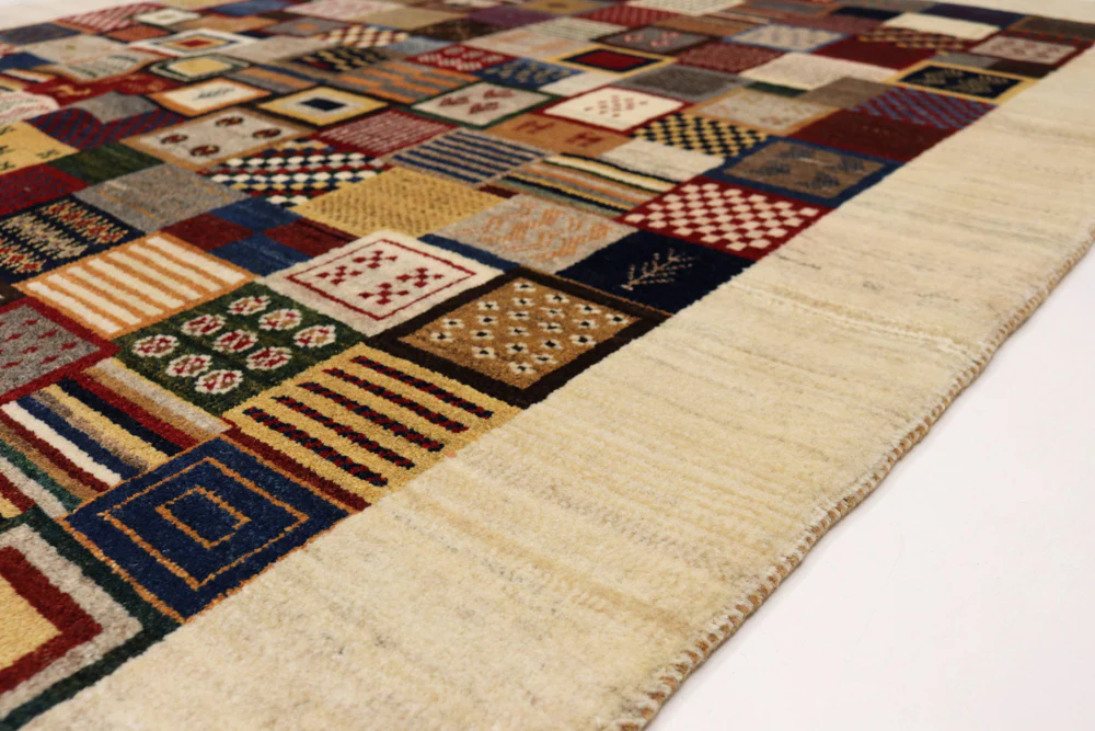 Gabbeh Teppich - Loribaft Indus - 197 x 142 cm - mehrfarbig - Image 8
