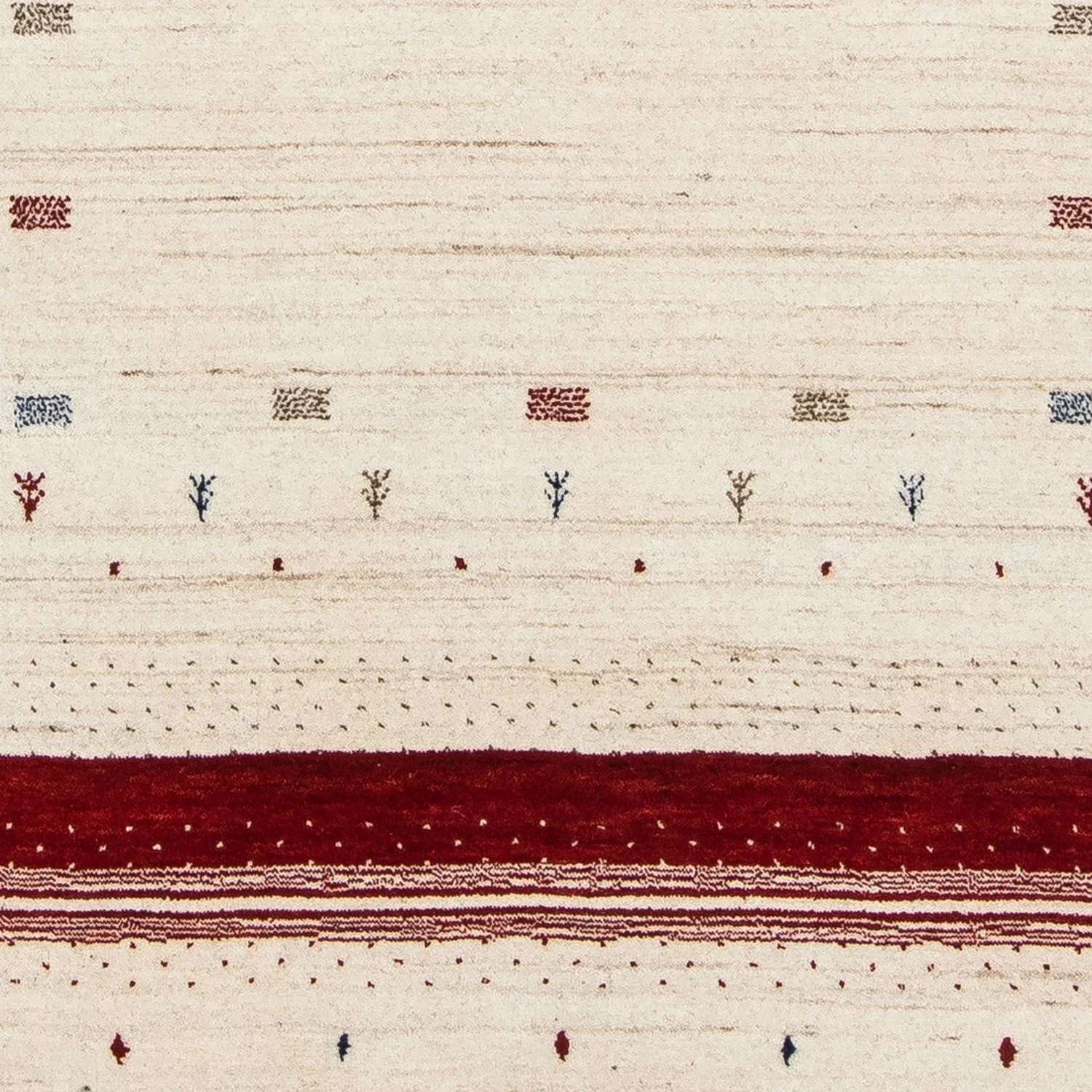 Gabbeh Teppich - Loribaft Indus 198 x 140 cm - beige - Image 2