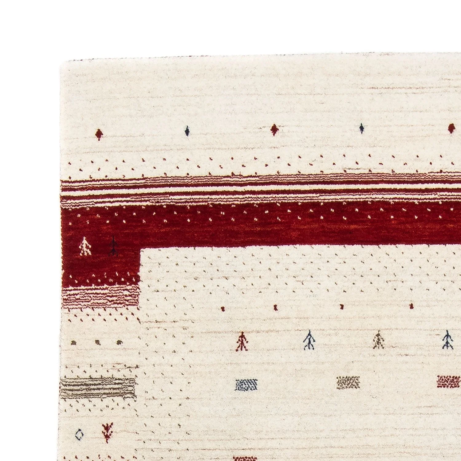 Gabbeh Teppich - Loribaft Indus 198 x 140 cm - beige - Image 3