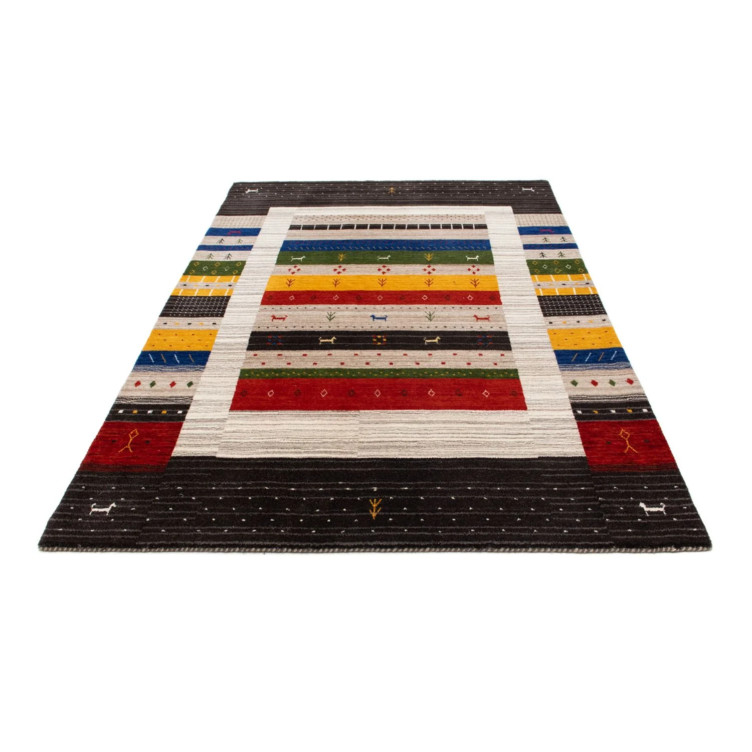 Gabbeh Teppich - Loribaft Indus 200 x 140 cm - mehrfarbig - Image 5