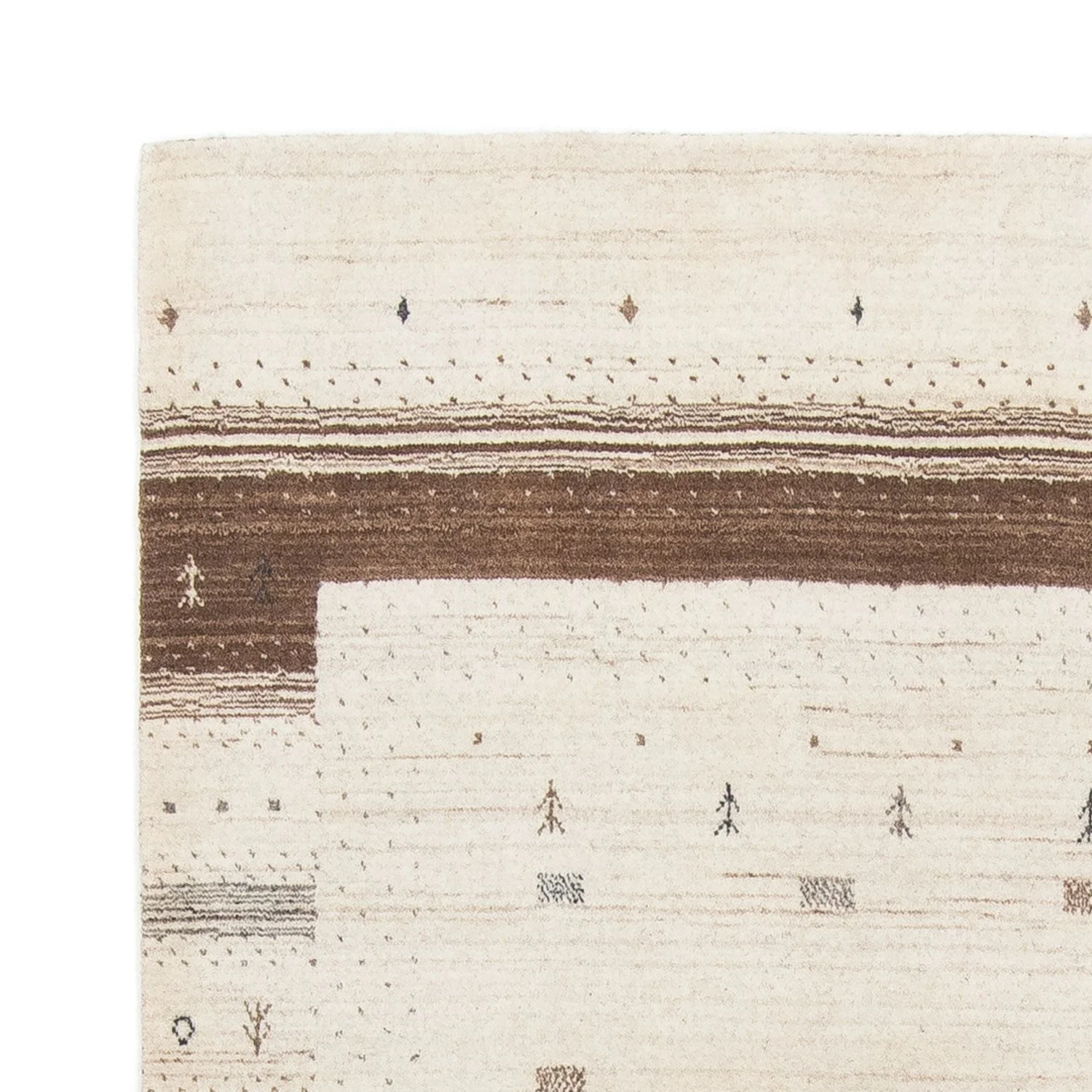 Gabbeh Teppich - Loribaft Indus 200 x 143 cm - beige - Image 3