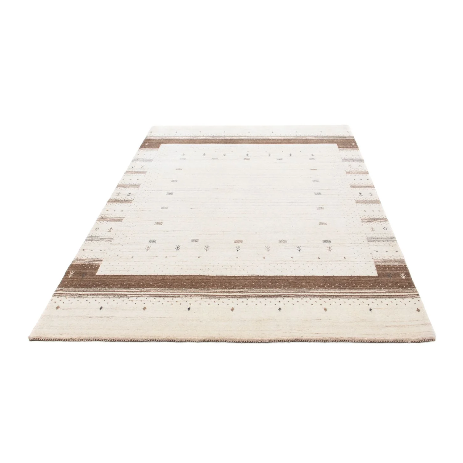 Gabbeh Teppich - Loribaft Indus 200 x 143 cm - beige - Image 5