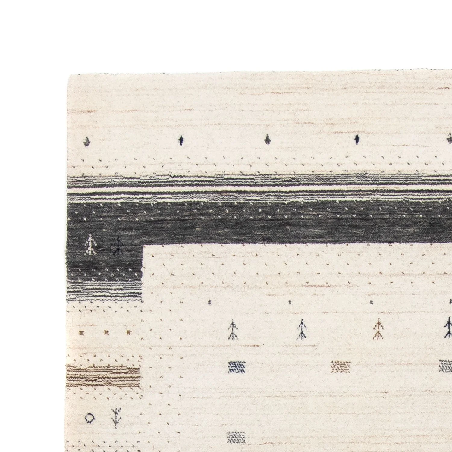 Gabbeh Teppich - Loribaft Indus 200 x 145 cm - beige - Image 3