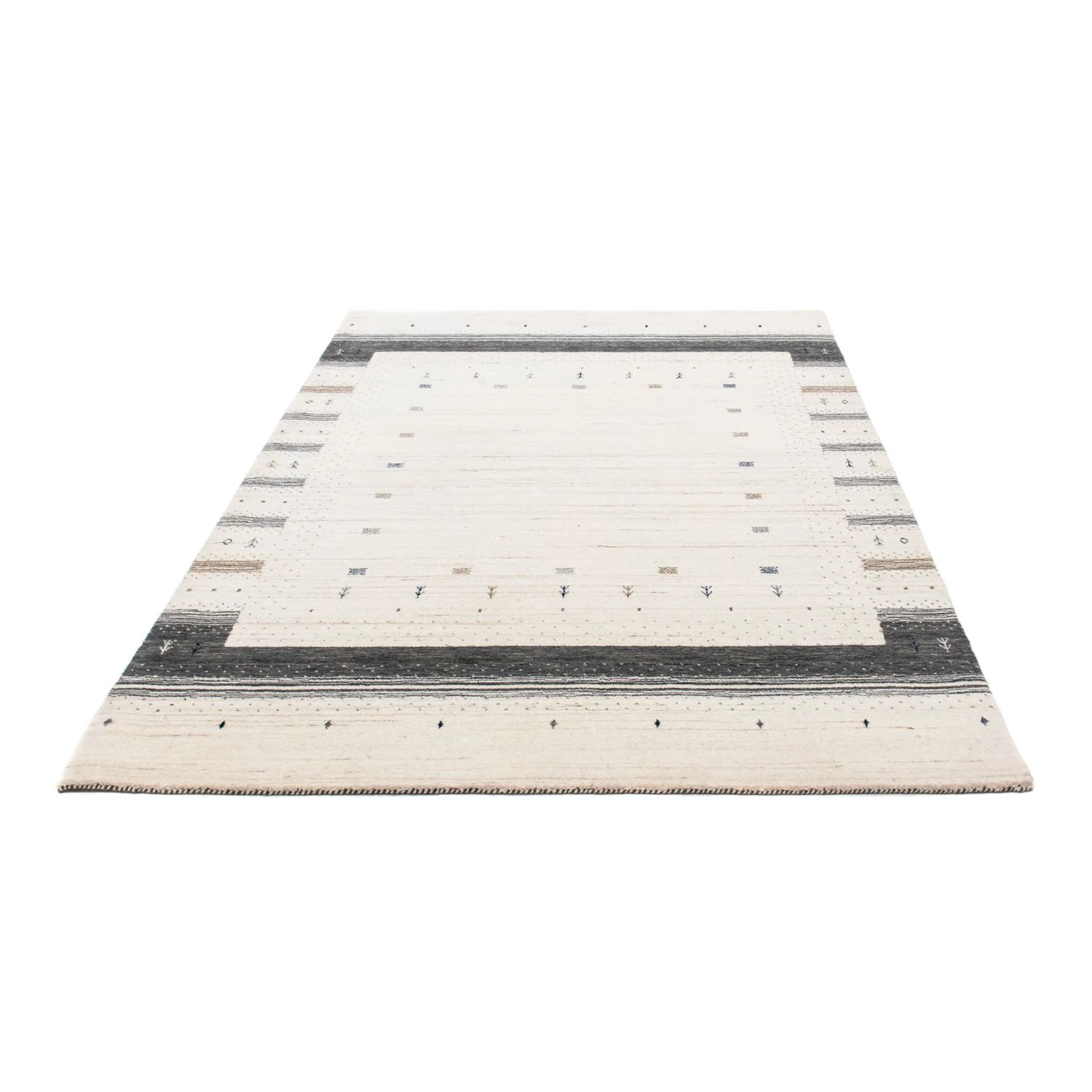 Gabbeh Teppich - Loribaft Indus 200 x 145 cm - beige - Image 5
